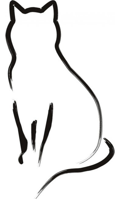 Rienda Libre Graphics - Decomural Simple Cat Pet Animals Ws-15796