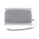 thumbnail image 4 of 50 Yardas Multirole Plisado Encaje Adorno Cinta Elástica DIY Costura Artesanía Gris, 4 of 5
