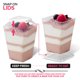 thumbnail image 5 of Vasitos de postre Stock Your Home 100 unidades 150 ml con tapas y cucharas, 5 of 7
