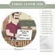 thumbnail image 2 of Sr. Birchum-theme Fitted Round Tablecloths Elastic Edged Table Covers Waterproof Table Cloth for Kitchen Holiday Party Tables Decor 150cm, 2 of 6