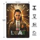 thumbnail image 3 of Loki Cartel de metal, decoración de pared con cartel de metal personalizado, regalos para aficionados, amigos, familia y seres queridos 30x20 cm, 3 of 6