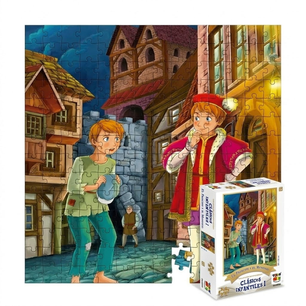 Puzzle 48 Piezas - El Principe Y El Mendigo - Toyng