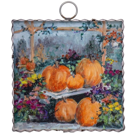 Decoración Mini Calabaza y Crisantemos de Rozie de The Round Top Collection