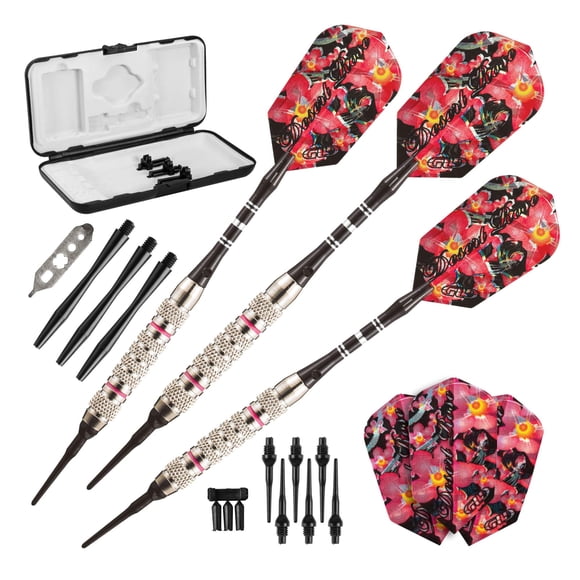 Darts GLD Products Viper Desert Rose Soft Tip 16 g con funda