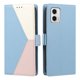 thumbnail image 4 of Cartera Plegable para Motorola Moto G73, PU Tricolor con Ranuras, Azul Claro, 4 of 6