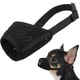 thumbnail image 1 of Bozal para perros, de malla suave, para perros pequeños, medianos y grandes, ideal para cachorros, ideal para morder, masticar y acicalar (negro), 1 of 6