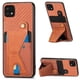 thumbnail image 1 of Funda Resistente para Samsung Galaxy A22 5G con Tarjetero y Soporte, Diseño Magnético Marrón, 1 of 5
