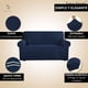 thumbnail image 3 of Funda Sillon Cubre Sofa Medida Ajustable 2 Cuerpos Anti Gatos Az, 3 of 9
