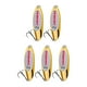 thumbnail image 4 of 5x Cucharas De Pesca Spinnerbaits Duros Verticales Cebos Para Lubinas Agua Dulce Agua Salada Oro 21g, 4 of 5