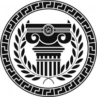 Rienda Libre Graphics - Decomural Greek Badge Column Laurel Wreath Ws-17880