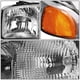 thumbnail image 2 of Faros delanteros DNA MOTORING HL-OEM-SIE99-4P-CH-AM Cromo Sierra Yukon 99-07, 2 of 5
