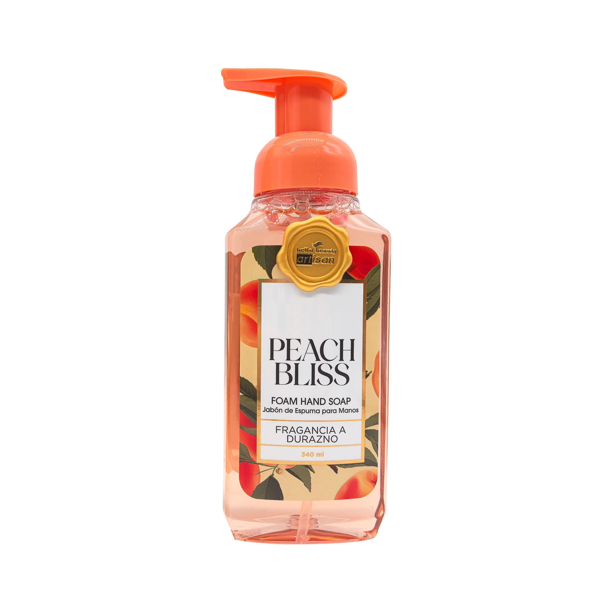 Jabón Hello Beauty De Espuma Para Manos Fragancia Durazno