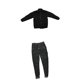 thumbnail image 4 of Chaqueta Y Pantalones Negros Con Cremallera Para Hombre A Escala 1/6 Para Figura De Acción De 12'', 4 of 6