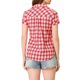 thumbnail image 3 of INSPIRE CHIC Camisas de Cuadros para Mujer Cuello en Punta Abotonado Blusas de Regreso a Clases Rojo Blanco M, 3 of 7