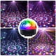 thumbnail image 5 of Luces de fiesta con bola de discoteca, luces LED de discoteca activadas por sonido para DJ, luces estroboscópicas de escenario de 9 colores para cumpleaños, fiestas, clubes en casa, karaoke, espectácu, 5 of 5
