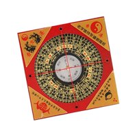 Magideal - Brújula Feng Shui, Brújula China Antigua, Figuras De Adorno Profesionales Para Planificación Del Hogar De Madera Para Actividades Al Aire Libre, Campi 8Cm