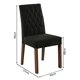 thumbnail image 3 of Juego de Comedor Madesa Ruby con 4 Sillas Marrón/Negro/Oxford, 3 of 10