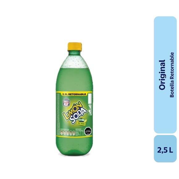 Bebida Sabor Limón Botella, 2,5 L