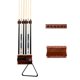 thumbnail image 1 of Porta-tacos Barrington Billiards de madera de caucho con 6 ranuras, 1 of 6