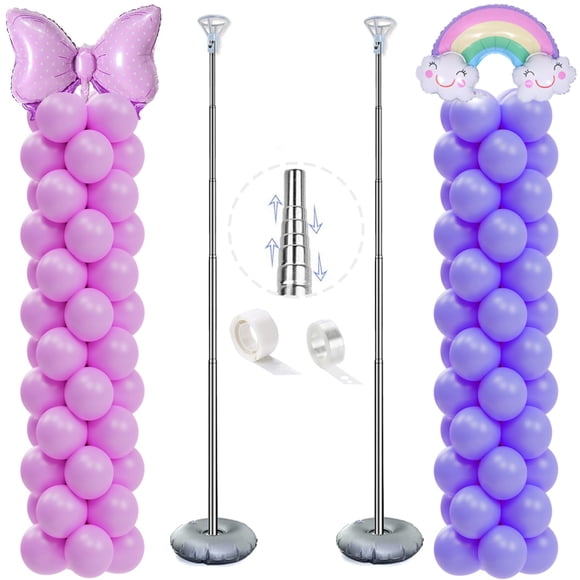 Kit de soporte de columna para globos GIMCALO de 7 pies de altura, juego de 2