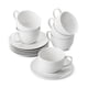 thumbnail image 1 of Juego de 6 tazas blancas de cappuccino Brew To A Tea, 240 ml, 1 of 8