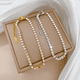 thumbnail image 2 of Pulsera de titanio ajustable cristales galvanizado mujer #2, 2 of 3