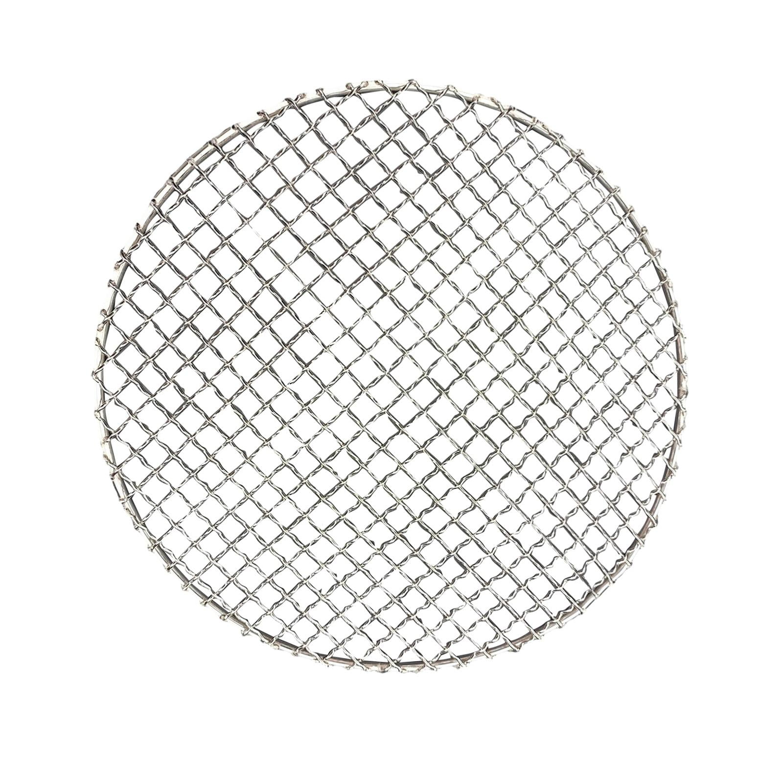 Ioensy - Red Con Cable Para Barbacoa De Malla De Parrilla De Acero Inoxidable Para Fiestas De Té Al Aire Libre Para Acampar 28cm