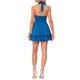 thumbnail image 3 of INSPIRE CHIC Vestido Halter de Mujer Escote en V Profundo Espalda Descubierta Vestido de Fiesta en Capas Mini Vestidos Azul Oscuro XL, 3 of 6
