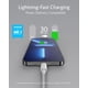 thumbnail image 2 of Cable USB C a Lightning Anker de nailon [3 m] para iPhone, color plateado, 2 of 7