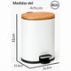 thumbnail image 3 of Cubo De Basura De Acero Inoxidable 6litros Basurero Hogar Blanco, 3 of 7
