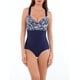 thumbnail image 1 of Traje de baño reductor estampado azul Talla S, 1 of 6