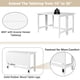 thumbnail image 2 of TOPMAX Farmhouse Wood Extendable Dining Table with Drop Leaf for Small Places, White, 2 of 3