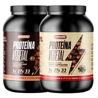 Gohard - Pack Proteinas Vegetales 2Kg En Total 66Sv Chocolate Avellana - Capuccino
