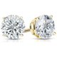 thumbnail image 1 of Aros Paris Jewelry 14K Yellow Gold White Sapphire 4mm Redondeados, 1 of 3