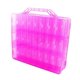 thumbnail image 2 of Estuche De Almacenamiento Para Esmalte De U?as Para Contenedor Organizador De 48 Botellas, Rosa, 2 of 5