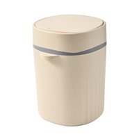 Bothyi - Cubo De Basura Para El Hogar, Contenedor De Basura De 12L Para Dormitorio, Sala De Manualidades Al Aire Libre, Redondo