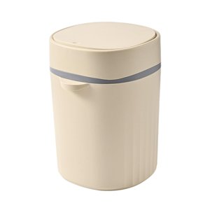 Bothyi - Cubo De Basura Para El Hogar, Contenedor De Basura De 12L Para Dormitorio, Sala De Manualidades Al Aire Libre, Redondo