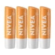thumbnail image 1 of Bálsamo labial NIVEA Mango Lip Care, 5 ml, paquete de 4, vegano con manteca de karité, 1 of 9
