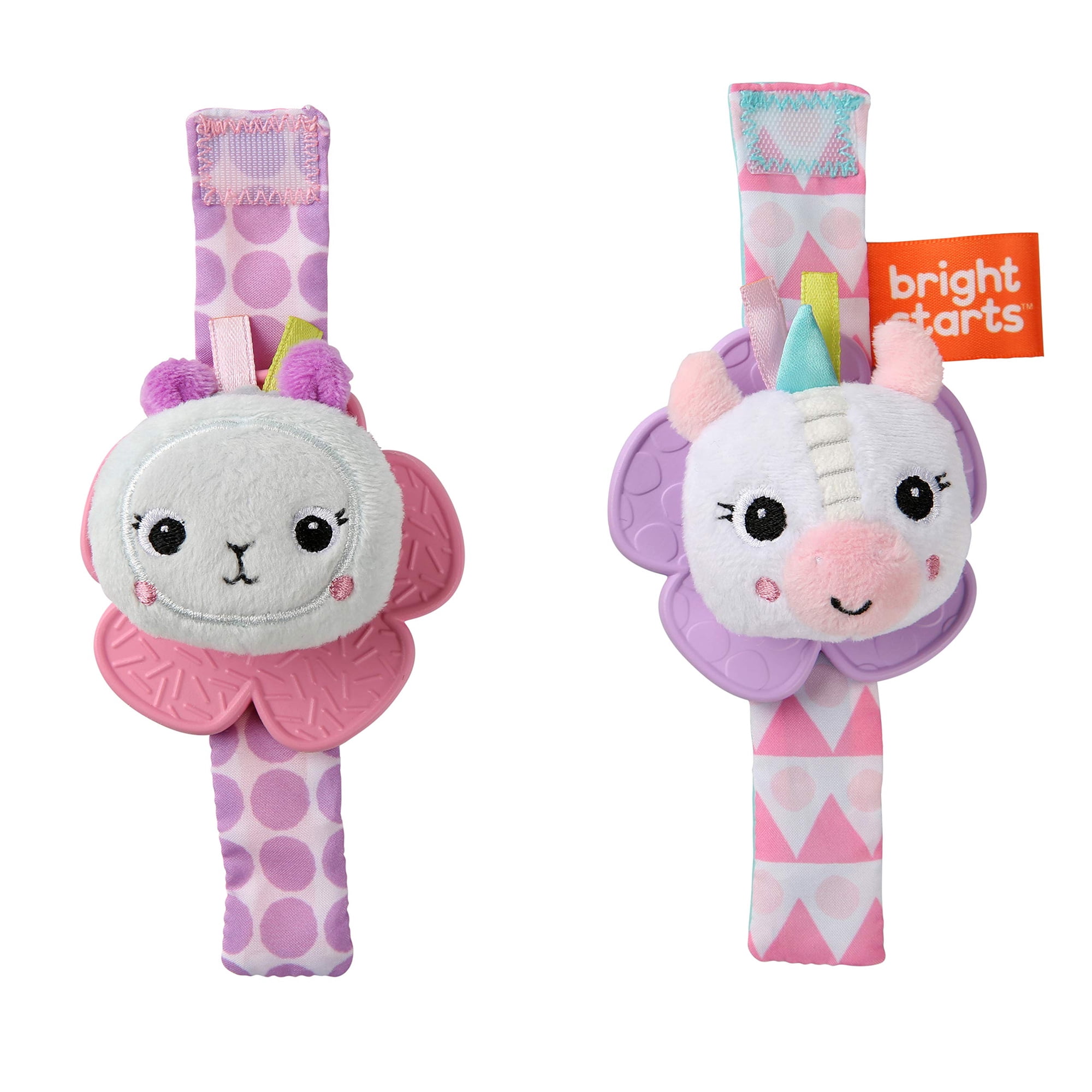 Juguete Rattle & Teethe Para Amigos De Muñeca Bright Starts, Unicornio, Llama