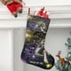 thumbnail image 2 of Murder Drones Tema: Calcetines de Navidad, fino lino blanco para colgar en escaleras y chimenea, decoración navideña para el hogar, regalo de Navidad. 54cm × 38cm, 2 of 5