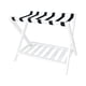 thumbnail image 2 of Portaequipajes plegable de bambú para habitación de invitados, estante de almacenamiento portátil multiusos en forma de x para dormitorio, Hotel, Blanco, 2 of 5