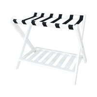 Bothyi - Portaequipajes Plegable, Soporte Para Maleta, Multifuncional, Resistente, Con Correas De Nailon, Color Blanco