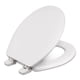 thumbnail image 1 of Asiento de inodoro Centoco 700-001 Redondo de madera, frontal cerrado, blanco, 1 of 4