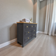 thumbnail image 2 of Cómoda 7 Cajones Mueble de Madera Nativa para Dormitorio - Gris Grafito - 120x40x90 cm, 2 of 3