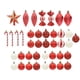 thumbnail image 1 of Juego De 40 Adornos De Bolas De Navidad, Decoración Navideña Para Cumpleaños, Festival, Patio, Color Rojo, 1 of 3