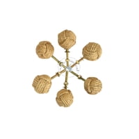 Aasiya Nautical - Juego De 6 Pomos Náuticos Para Gabinete De Cuerda De Yute Aasiya