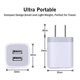 thumbnail image 2 of Cargador de pared USB GiGreen, paquete de 3, doble puerto, 5 V 2,1 A, 2 of 8