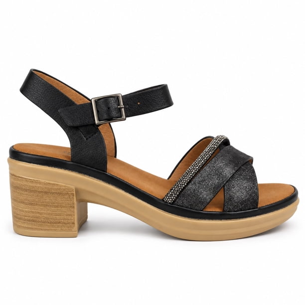 Sandalia Mujer Plataforma Taco Cuadrado 0501-6