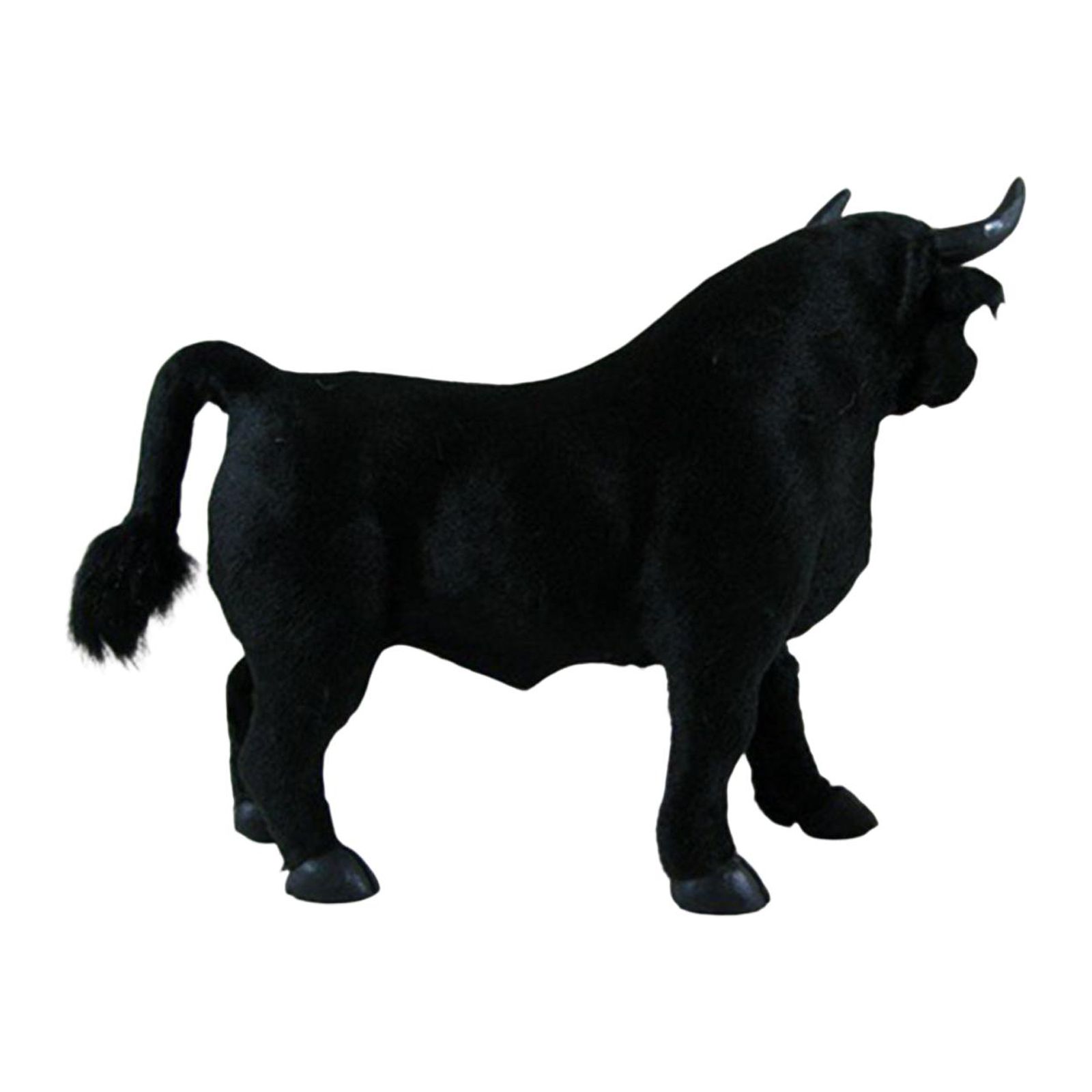 Magideal - Muñeca De Toro De Artesanía De Simulación, Juguetes De Animales En Miniatura, Adornos De Escritorio, Recuerdo De Fiesta, Figuras De Negra, Modelo