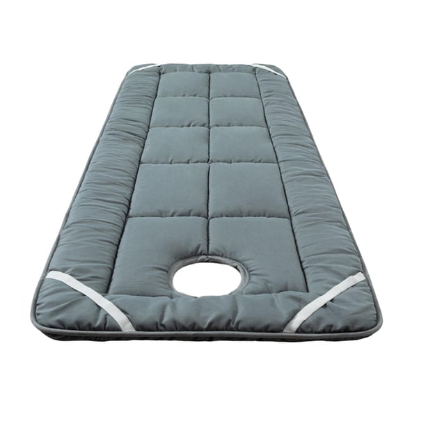 Funda para cama de salón, funda para mesa de SPA con orificio para respirar en la cara, sábana de poliéster para salón, sábanas para salón de belleza Gris